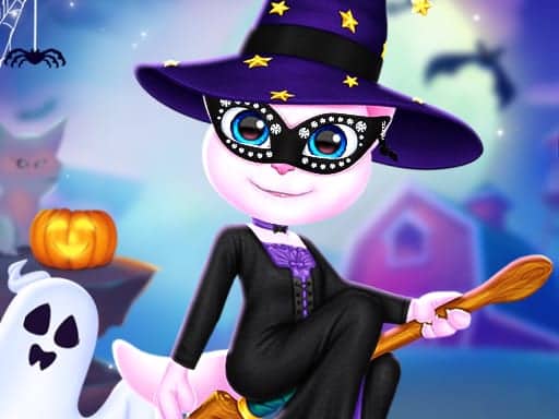 Capture d'écran de Cat Girl Halloween Preparation