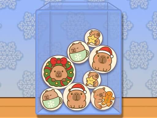 Capture d'écran de Capybara Xmas Merge