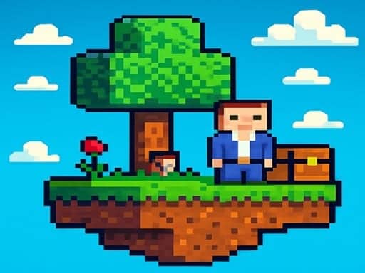 Capture d'écran de Noob: Skyblock Survival
