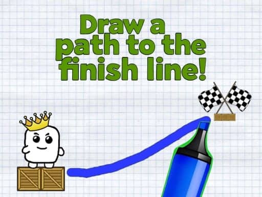 Capture d'écran de Draw a path to the finish line!