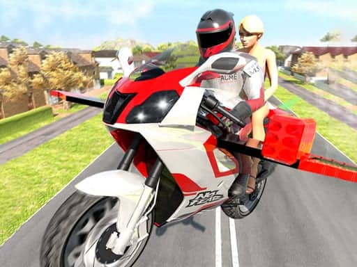 Capture d'écran de Flying Motorbike Driving Simulator