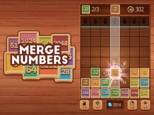 Capture d'écran de Merge Numbers Wooden edition