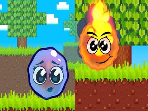 Capture d'écran de Fire Ball and Water Ball: Parkour Love Balls