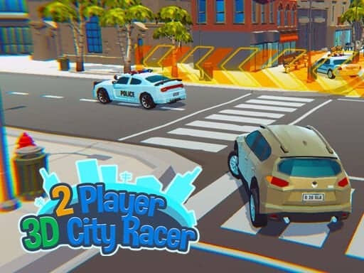 Capture d'écran de 2 Player 3D City Racer