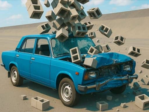 Capture d'écran de Car Crash Test: Abandoned City