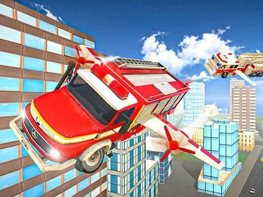 Capture d'écran de Flying Fire Truck Driving Sim
