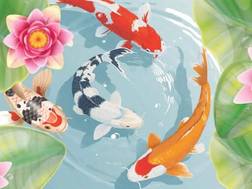 Capture d'écran de Koi Fish Pond - Idle Merge Game