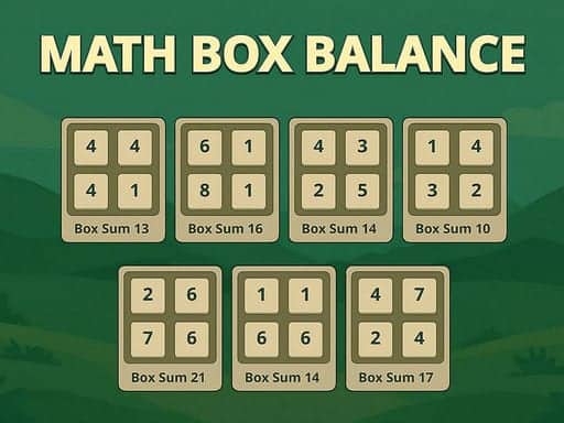 Capture d'écran de Math Box Balance