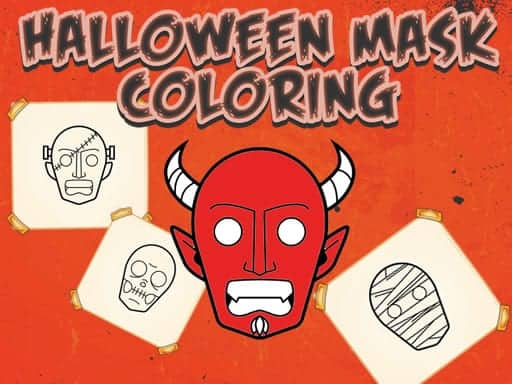 Capture d'écran de Halloween Mask Coloring Book