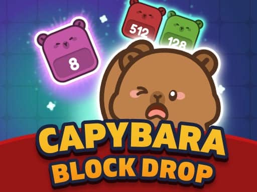 Capture d'écran de Capybara Block Drop