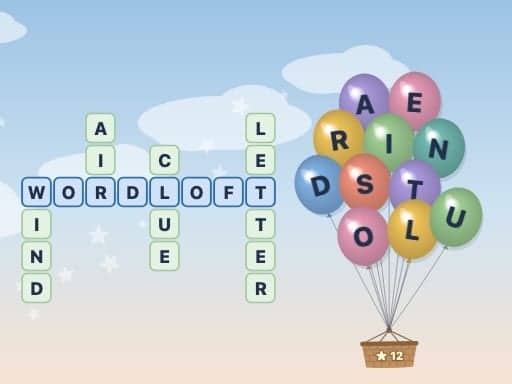 Capture d'écran de Wordloft: Balloon Crossword