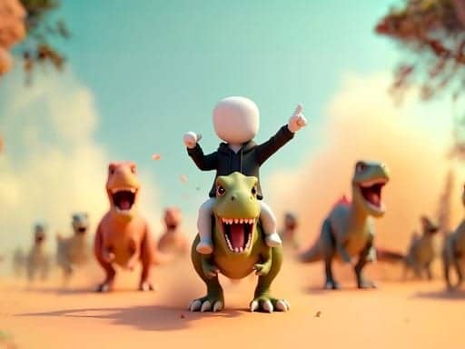 Capture d'écran de Stickman: Dinosaur arena