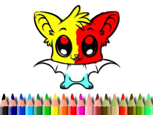Capture d'écran de Cute Bat Coloring Book