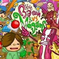 Capture d'écran de King Bacon VS Vegans
