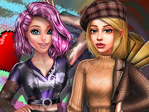 Capture d'écran de 2022 Dark Academia to eGirl Dress Up