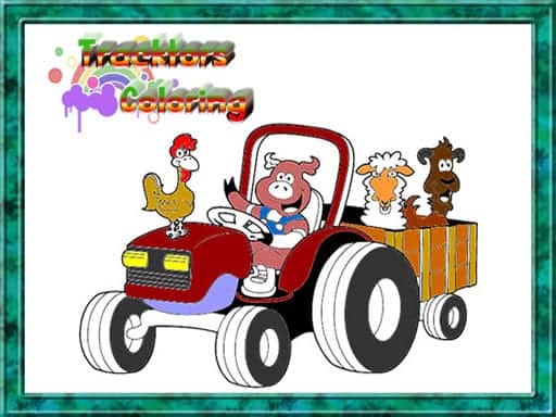 Capture d'écran de Tractor Coloring Pages