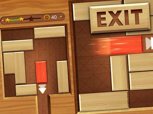 Capture d'écran de EXIT unblock red wood block