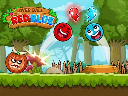 Capture d'écran de Red and Blue Ball Cupid love
