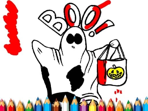 Capture d'écran de Halloween Coloring Book