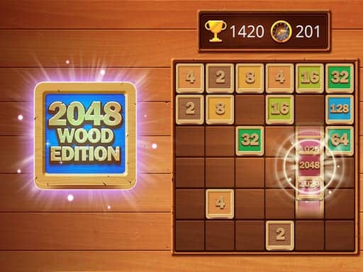 Capture d'écran de 2048 Wooden Edition