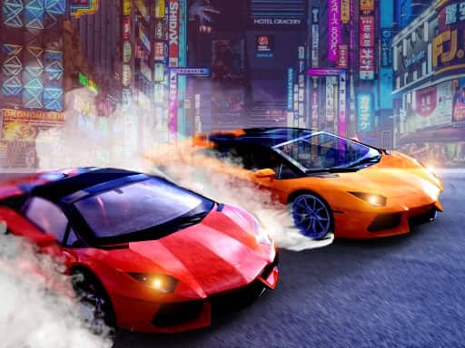 Capture d'écran de Two Lambo Rivals: Drift