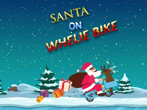 Capture d'écran de Santa On Wheelie Bike