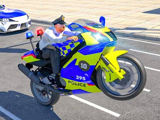 Capture d'écran de Police Bike Stunt Race Game