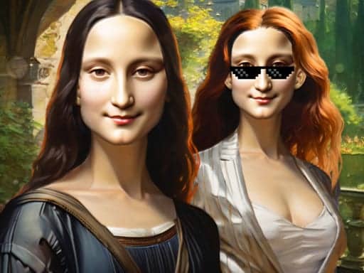 Capture d'écran de Mona Lisa Fashion Experiments
