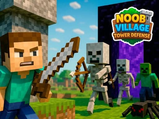 Capture d'écran de Noob Village Tower Defense