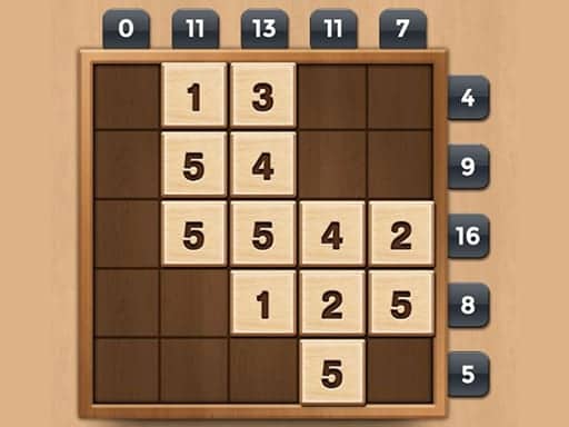 Capture d'écran de TENX Wooden Number 10X Puzzle Game