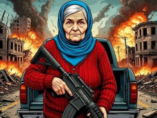 Capture d'écran de Grandma with machine-gun: Apocalypsis