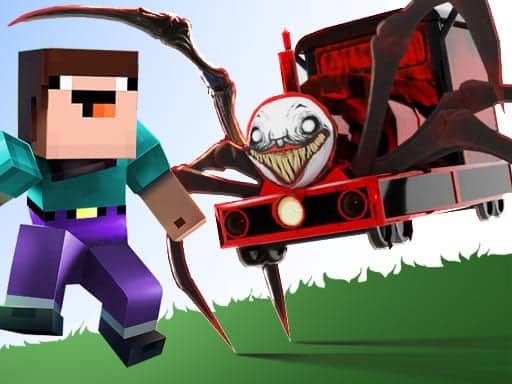 Capture d'écran de Noob VS. Spider Train