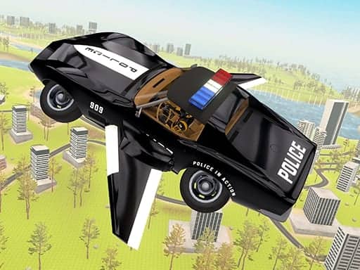 Capture d'écran de Flying Car Game Police Games
