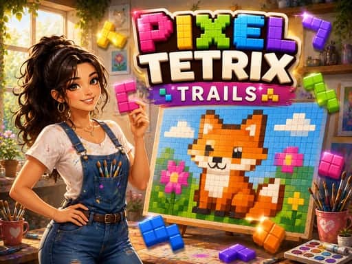 Capture d'écran de Pixel Tetrix Trails