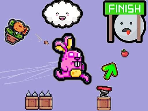 Capture d'écran de Cute Rabbit's Challenging Adventure