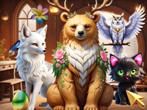 Capture d'écran de Mysterious Familiars Enchanted Bestiary