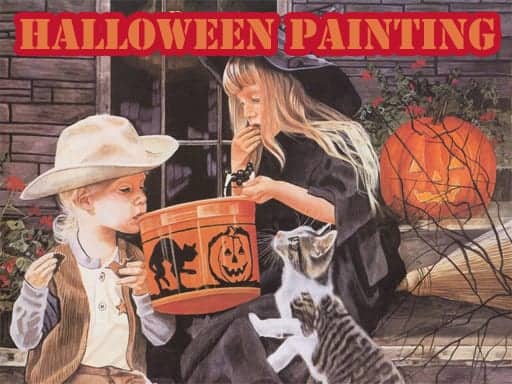 Capture d'écran de Halloween Painting Slide