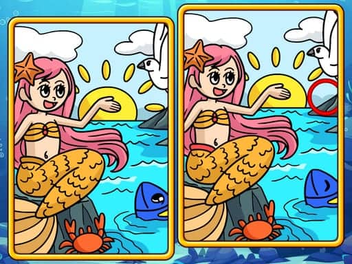 Capture d'écran de Mermaids Spot The Differences