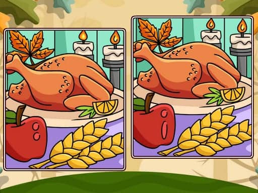 Capture d'écran de Thanksgiving Spot The Differences