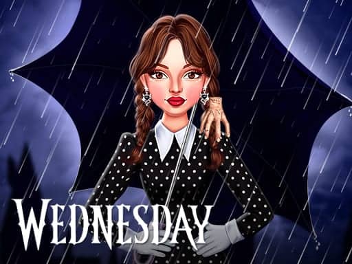 Capture d'écran de Celebrity Wednesday Addams Style