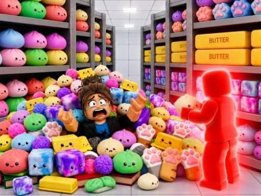 Capture d'écran de Clean the Squishes! ASMR Sorting Obby