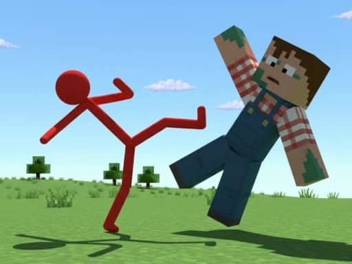 Capture d'écran de Red Stickman vs Craftmans