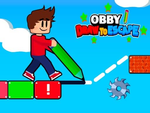 Capture d'écran de Obby Draw to Escape