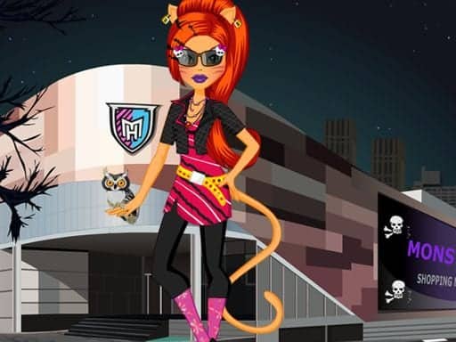 Capture d'écran de Monster High Toralei Stripe Shopping Dressup