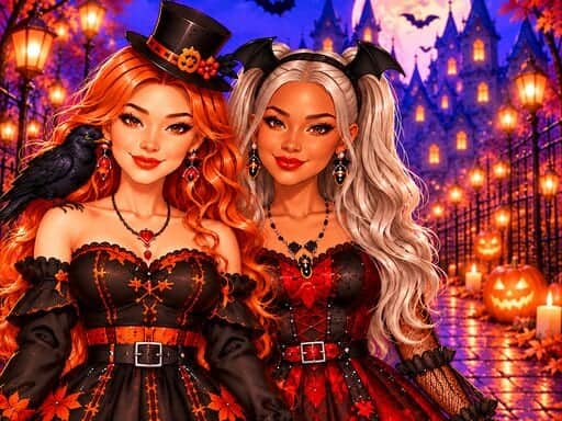 Capture d'écran de Besties Halloween Fashionista
