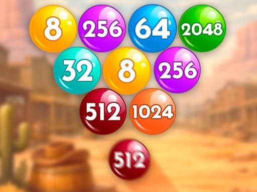 Capture d'écran de Number Bubble Shooter Wild West