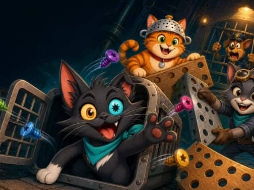 Capture d'écran de Screwloose Cats: Tail Rescue