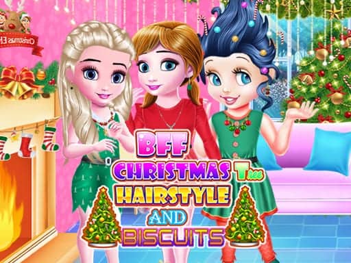 Capture d'écran de BFF Christmas Tree Hairstyle And Biscuits
