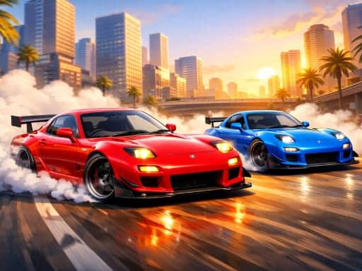 Capture d'écran de Two RX7 Drifters