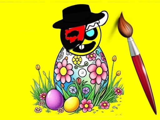 Capture d'écran de Sprunki Easter Coloring